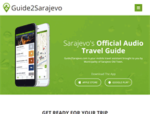 Tablet Screenshot of guide2sarajevo.com